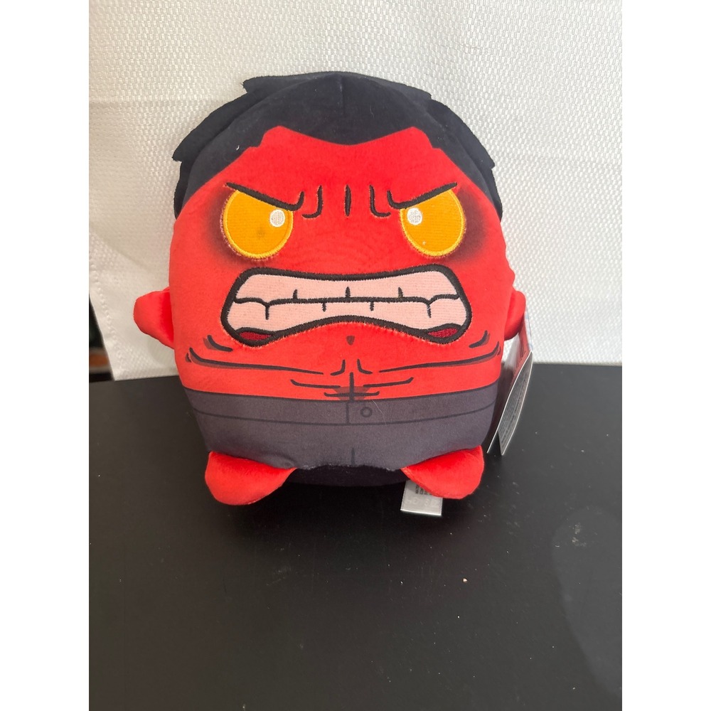 Marvel Red Hulk Plush Stuffed Toy Character Figure Red Black 8 Inch